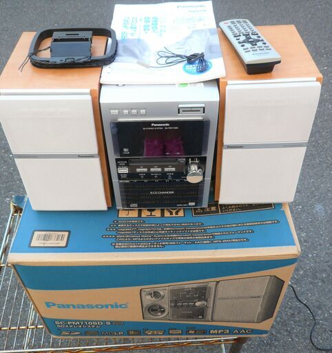 ☆パナソニック Panasonic SA-PM710SD SC-PM710SD CD・MD・SDミニコンポ SDステレオシステム◆パソコンなしでかんたん！スピーディ！