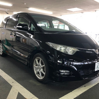 京都！車検2年付き！H19 黒11万キロ！エスティマ　アエラス