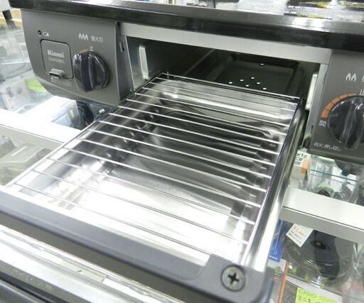 LPガス ガステーブル 2019年製 幅56cm リンナイ ガスコンロ 左強火 CHM34BKL 水無し 片面焼 ☆ PayPay(ペ
