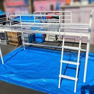 NITORI/ニトリ ロフトベッド スチールミドルベッド セパタ...