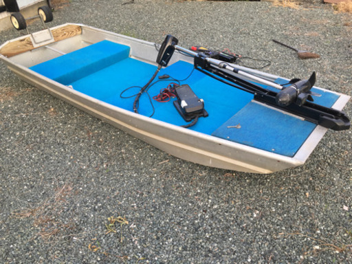 バス釣り　アルミボートフルセット　そのまま釣りに行けます！