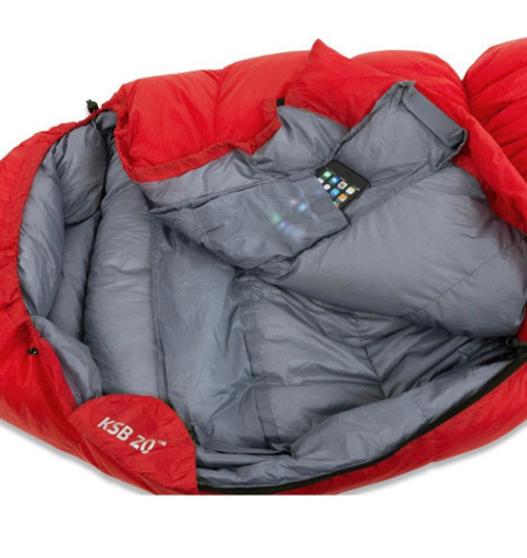 KLYMIT(クライミット) 寝袋 KSB20 ダウンスリーピングバッグ レッド　13KBBK01C 最低使用温度 -6.6度