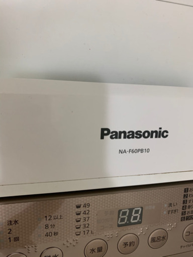 パナソニック　洗濯機6k