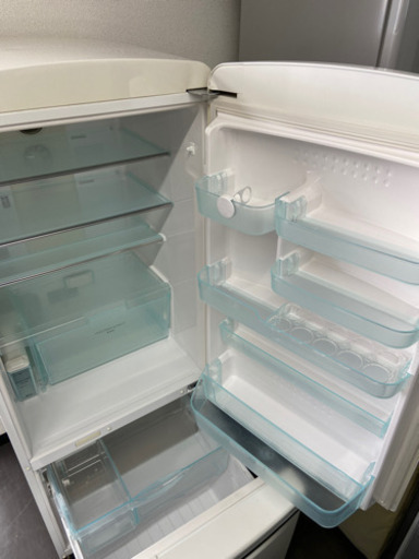 ?激安 希少 レトロ‼️National WiLL製氷機付き冷凍冷蔵庫2ドアNR-B26B1-W?