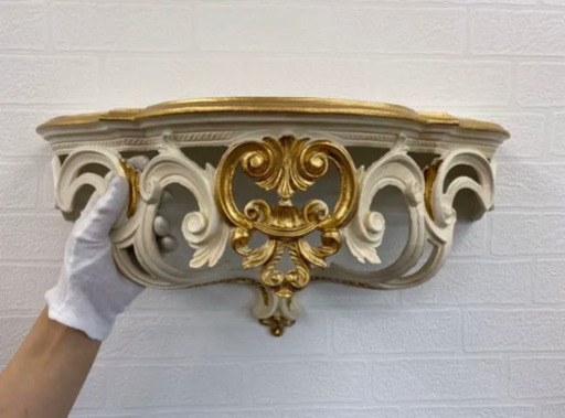 イタリア製 壁掛けコンソール アンティーク調