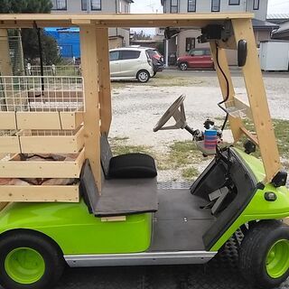 年内引き取り希望、値引きします、ゴルフ用２名乗車乗用カート改ミニカー登録車両。の画像