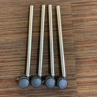 ホームエレクターメタルラックポスト450mmとキャスター50mm