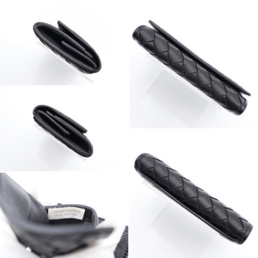 《BOTTEGA VENETA/イントレチャート ケース》Aランク 黒 美