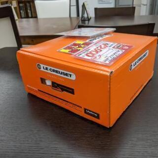 【未使用品】Le Creuset ルクルーゼ ココット  20cm オレンジ 箱入りの画像