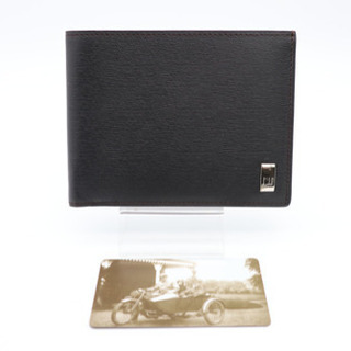 《Dunhill/二つ折り札入れ 財布 ロゴプレート》ABランク...