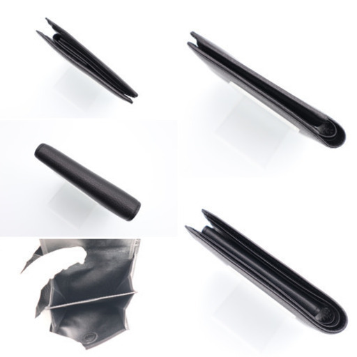 《GIVENCHY 二つ折り財布 型押しロゴマーク》Aランク ダークブラウン 極美