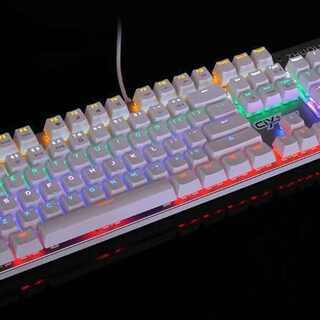 新品未使用　ゲーミングキーボード　メカニカルスイッチ　青軸　LE...