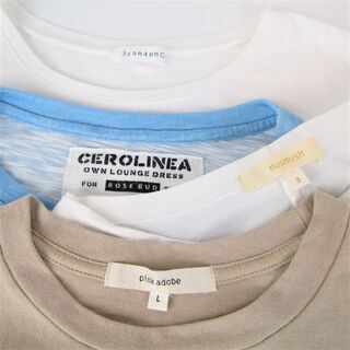 大幅値下げ！！ N1552・半袖 Tシャツ 6点セット サンカンシオン ハッシュアッシュ ピンクアドべ など 夏物 まとめ レディースの画像