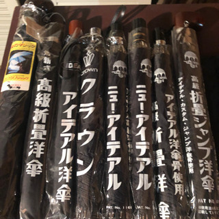 折りたたみ傘　黒8本セットの画像