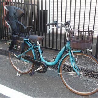 ★★　比較的新しいモデル！　【ブリジストン　アシスタＤＸ】　高容量8.7Ahリチウムバッテリー！　ＢＳ製チャイルドシート装備！　お届け可能です！　★★の画像