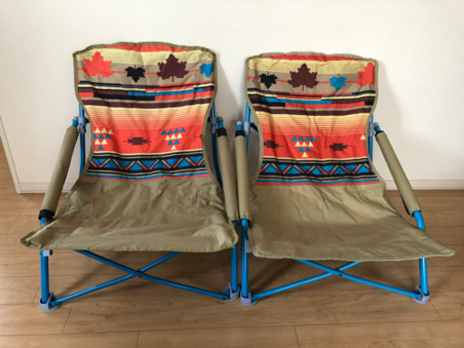 ロゴス　あぐらチェア　2個セット