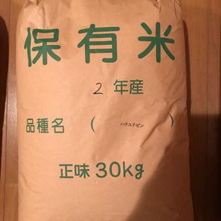 新米ハナエチゼン　令和2年産30kgです。