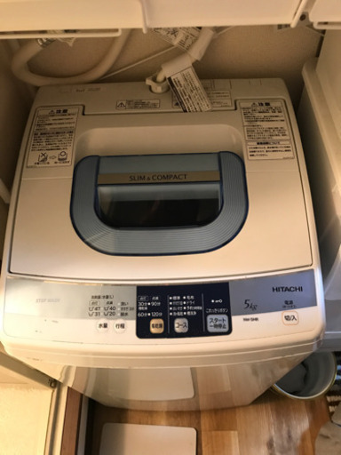 排水ホース新品に交換❗️10月10日までに取りに来てくれる方限定‼️洗濯機3000円❗️
