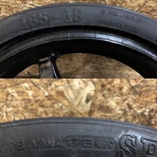 【VREDESTEIN SPACE MASTER 165/15 8PR 89P】応急タイヤ【ベンツSLK230 純正スペアタイヤ 15インチ 4.5J5HPCD112+12】　(VTI196) クレジットカード QR決済可能の画像