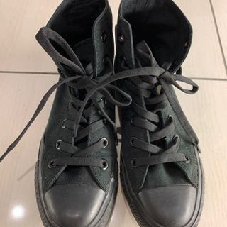 【募集終了】コンバース　ハイカットスニーカー　黒