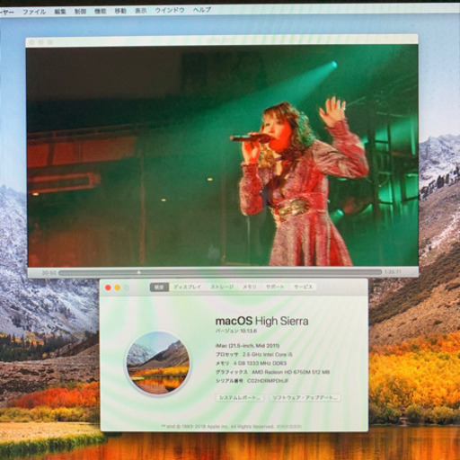 使用頻度極小!! Apple iMac2011 21.5inch【管理番号HDRMPDHJ】
