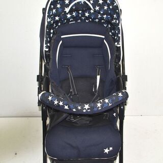 買い物かごが積める！ 西松屋 ショッピングデコット 4cas ベビーカー (0220353855)の画像