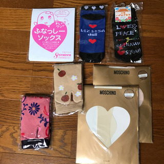 未使用　足袋靴下ほか　ふなっしー柄など　ストッキングおまけ