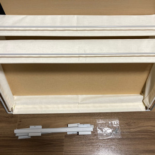 無印良品　スチールユニットシェルフ　ワードローブ用追加バスケット　帆布