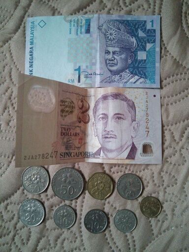 シンガポール マレーシア 紙幣 硬貨