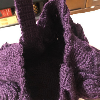 紫のバッグ　フォションのバッグ　どこのか忘れたけどバッグの画像