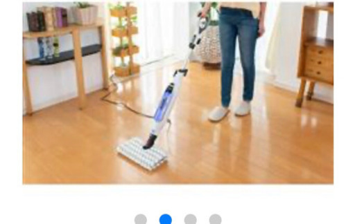 ジーニアススチームモップ ホワイト×ブルー  S5013J