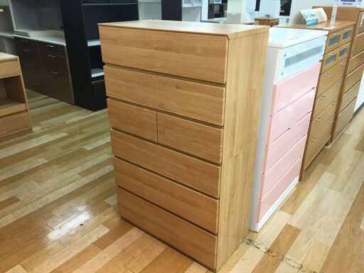 6段チェスト ニトリ ナチュラル