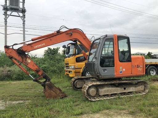 いすゞ ZX70ユンボ AC付/配管・ブレーカー付/コンマ25クラス/オートアイドル