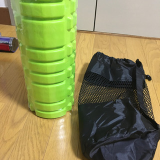 受け渡し者決定　グリーン色フォームローラー筋膜リリース グリッドフォームローラー の画像