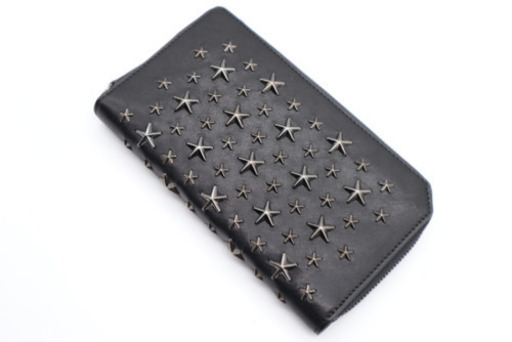 《JIMMY CHOO/カーナビ ラウンドファスナー》Aランク 袋 箱 極美品