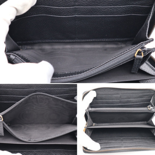 《GUCCI/ロゴプリント ラウンドファスナー長財布》Aランク 極美品 箱 袋