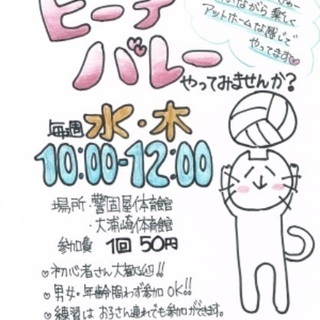 呉市でビーチバレーボール