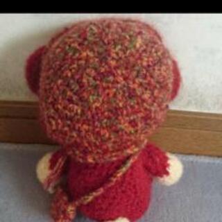 手編みくまちゃんぬいぐるみ　の画像