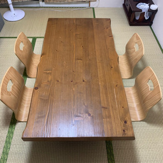 旅館風テーブル&座椅子セットの画像