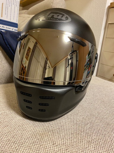 ✨美品 ✨　アライ　ラパイドネオ　ヘルメット　シルバーミラーシールド付き