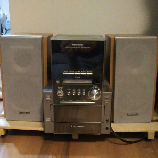 パナソニック オーディオ コンポ 5CDチェンジャー MD カセットテープ