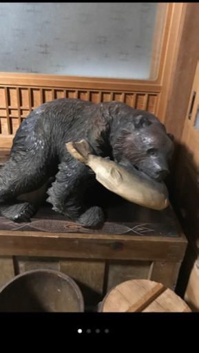 超特大 北海道 熊木彫り置物 貴重✨お値下げ中❣️