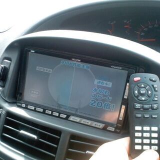 即決交渉歓迎　トヨタ　エスティマ　30系　ぽん付けできます　ECLIPSE　HDD　テレビ　ナビ　DVD　左右ヘッドレスモニター＋バックモニターの画像