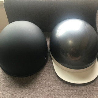 バイク　ヘルメット　半ヘル　ハーフ　キャップの画像