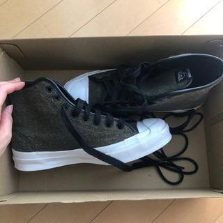 コンバース　ウールリッチ　スニーカー　レディース