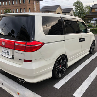 エリシオンSG 四駆　本革　フリップダウン　社外ホイール　車高調の画像