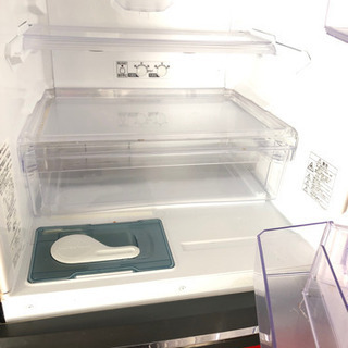 9-388  三菱ノンフロン冷凍冷蔵庫　赤　MR-C34ES-R1形　　2011年製の画像