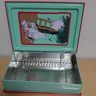 【空き缶】ムーミン ブック型ティンの画像