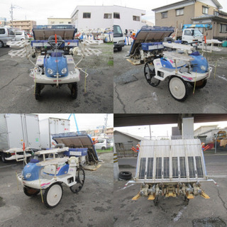 イセキ 4条植え 田植機 PQ4DUF 施肥機 8.8馬力の画像