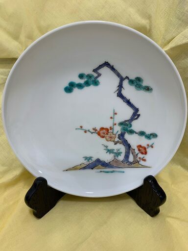 人間国宝 十四代酒井田柿右衛門 額皿 直径15ｃｍ